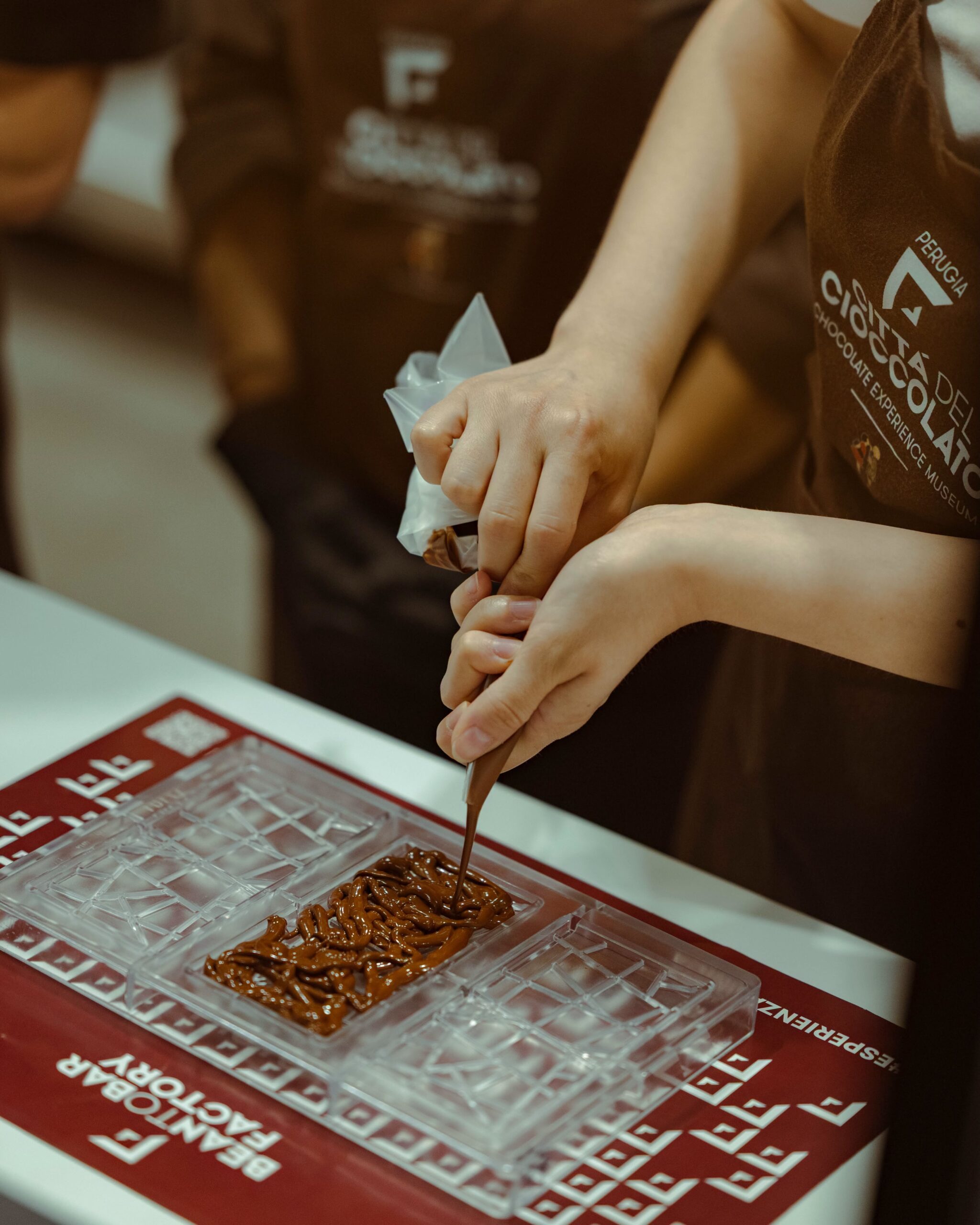 Un esempio di lavorazione di cui si può fare esperienza nel Lab, credit @MuseodelCioccolato