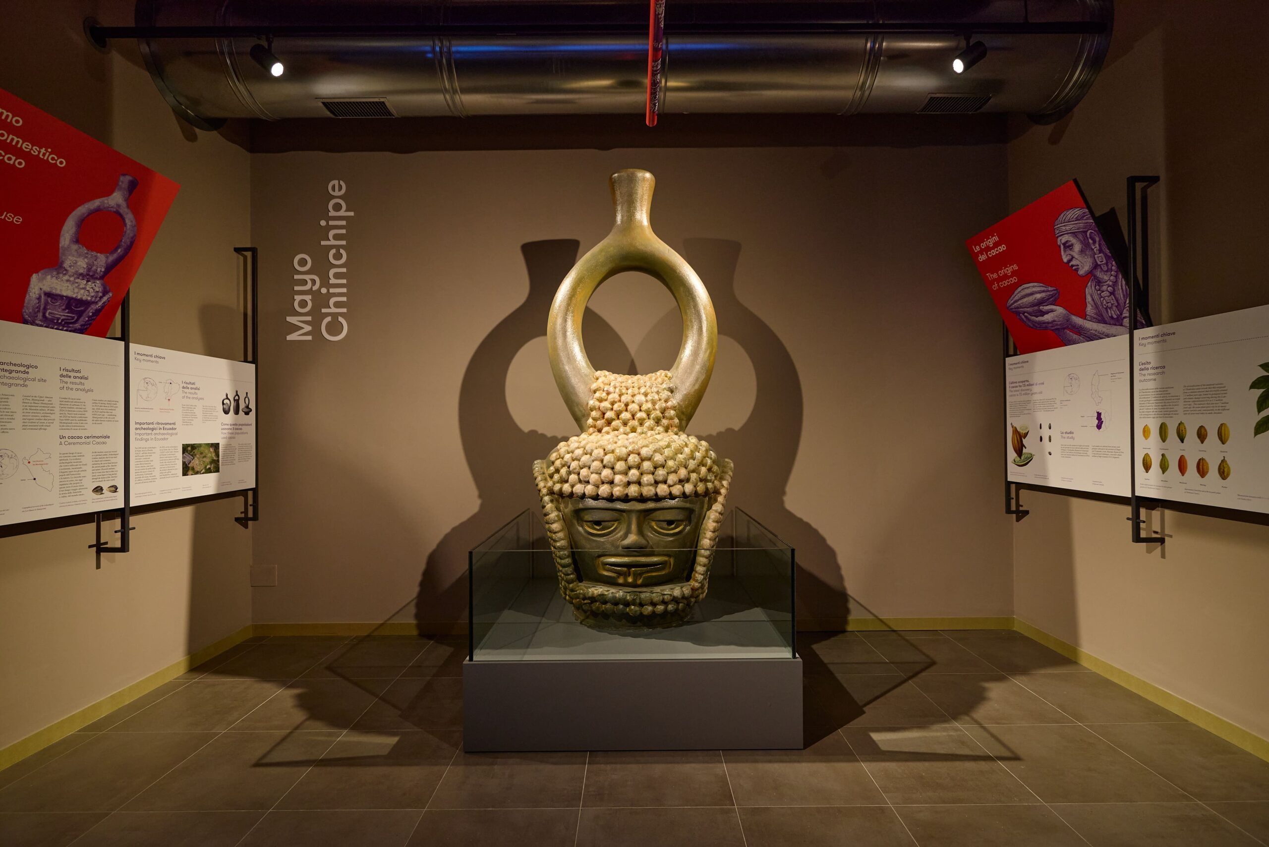 Testa Olmeca in mostra al Museo del Cioccolato, credit@eurochocolate