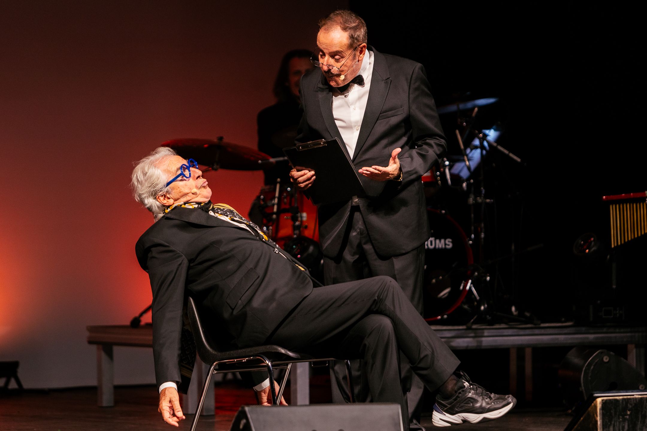 Solenghi e Lopez in scena, credit @MassimilianoDonati