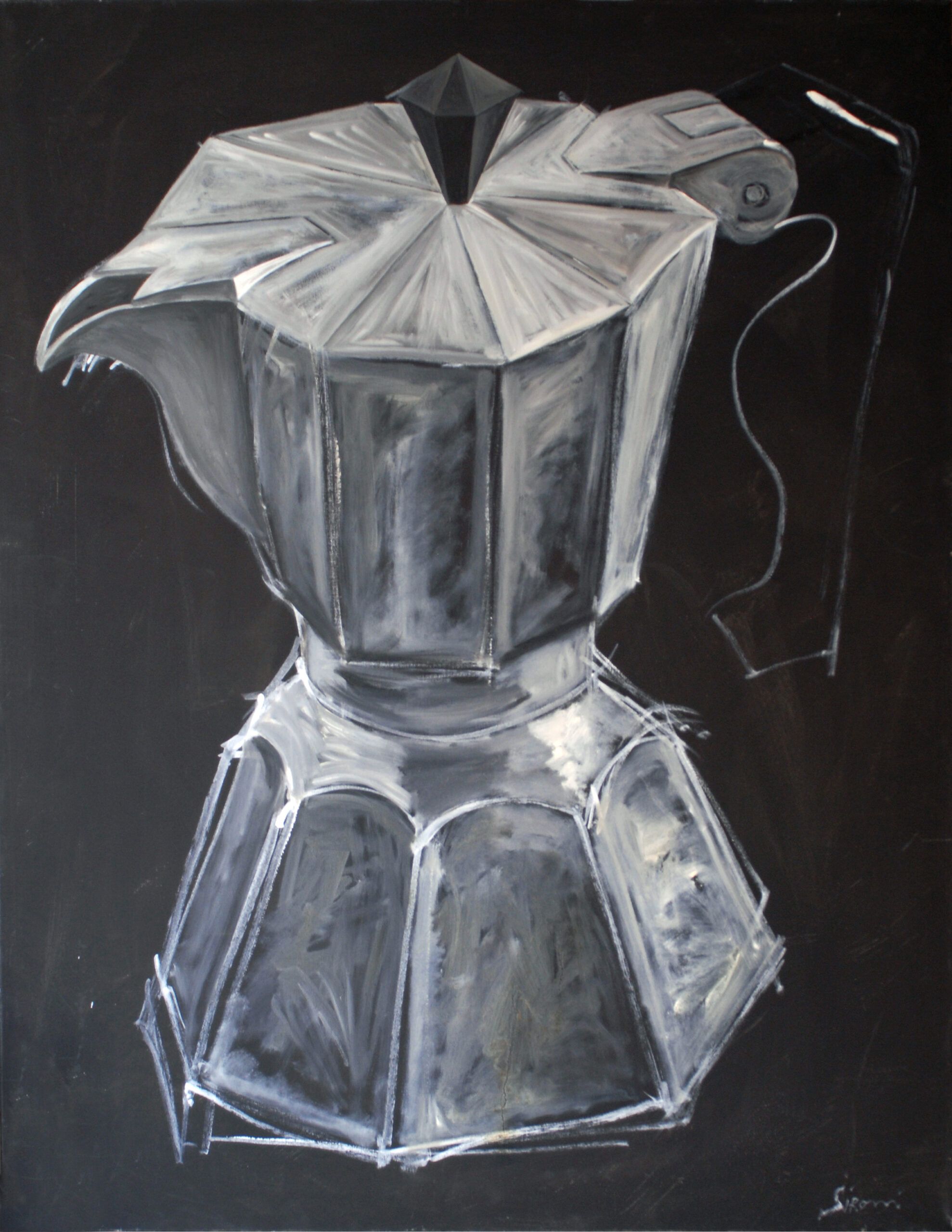 caffettiera-moka-1990-olio-su-telacm-90x70. credit @FabioSironi