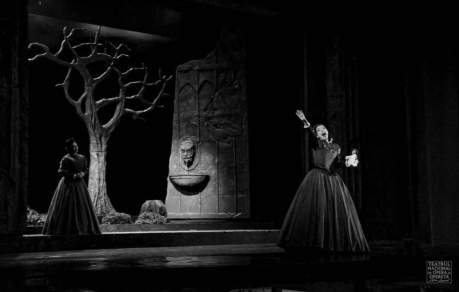 Una scena dalla "Lucia di Lammermoor", credit @TeatrulNationaldeOperaNaeLeonard-Galati