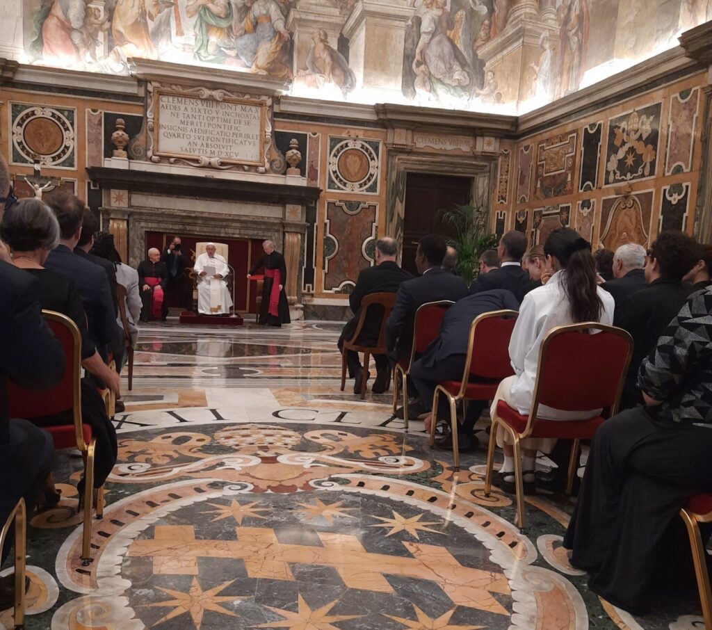 Incontro in Vatcicano con gli attori comici, credit @IpolitaBaldini