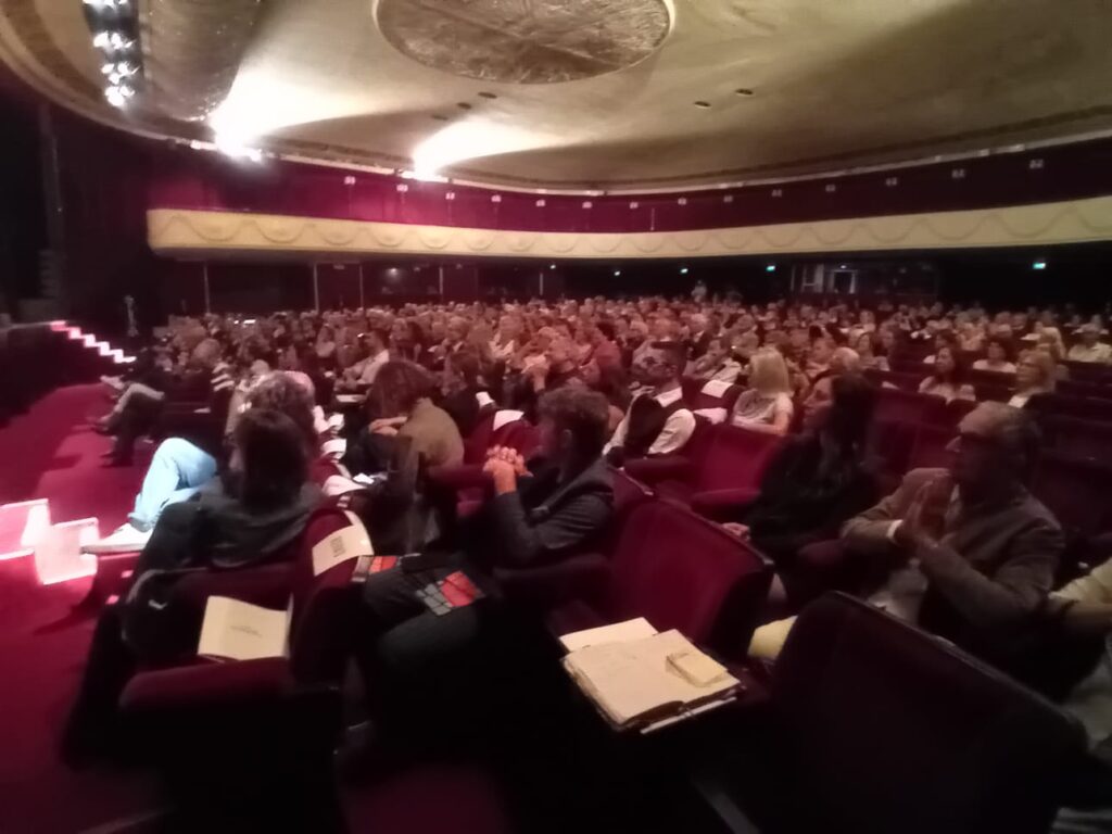 Conferenza stampa Stagione 2025/26 di questa mattina martedì 16 settembre Teatro Manzoni, credit @MartaCalcagno