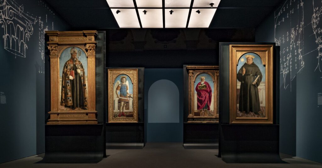 Allesimento al Museo Poldi Pezzoli del polittico di Piero della Francesca, credit @marcobeckpecozscaled
