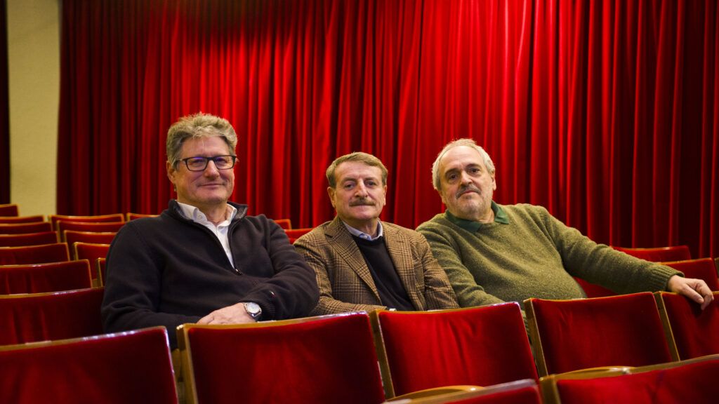 Gabriele Allevi, Giacomo Poretti, Luca Doninelli: i tre direttori artistici del Teatro Oscar, credit @TeatroOscar